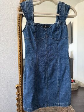 volcom denim dress | Dresses | Volcom S Colorful floral Size:XS | in stock lace back bridal gown Women's Denim Maxi Dresses Fit runs true to